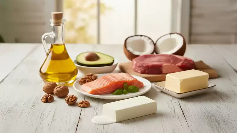 Tipi di grassi: saturi, monoinsaturi, polinsaturi, idrogenati.